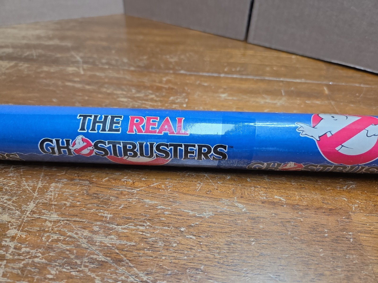 Vtg 1986 The Real Ghostbusters Gift Wrapping Paper Roll 30 In X 5 Ft NOS No Labe