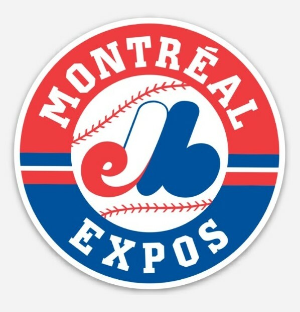 Montreal Expos Sticker - former MLB Vintage baseball team Canada 
