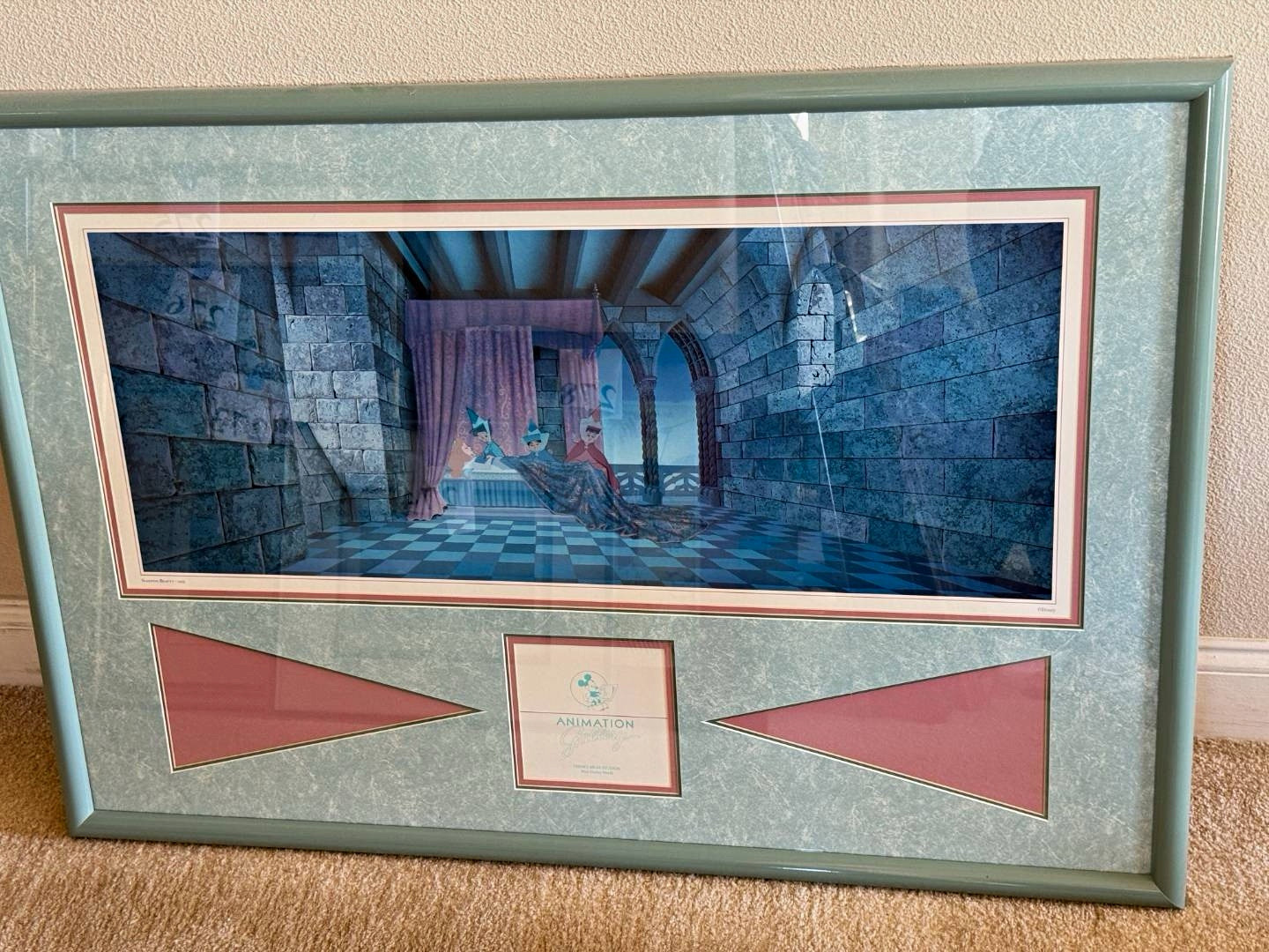 Vintage Disney-MGM Studios Sleeping Beauty Animation Gallery Framed Print