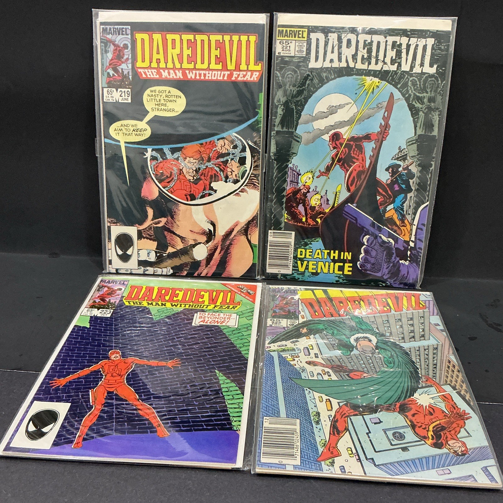 Marvel Daredevil #219,220,221,222,223,224,225,226.FRANK MILLER.65c Bronze Age.VG