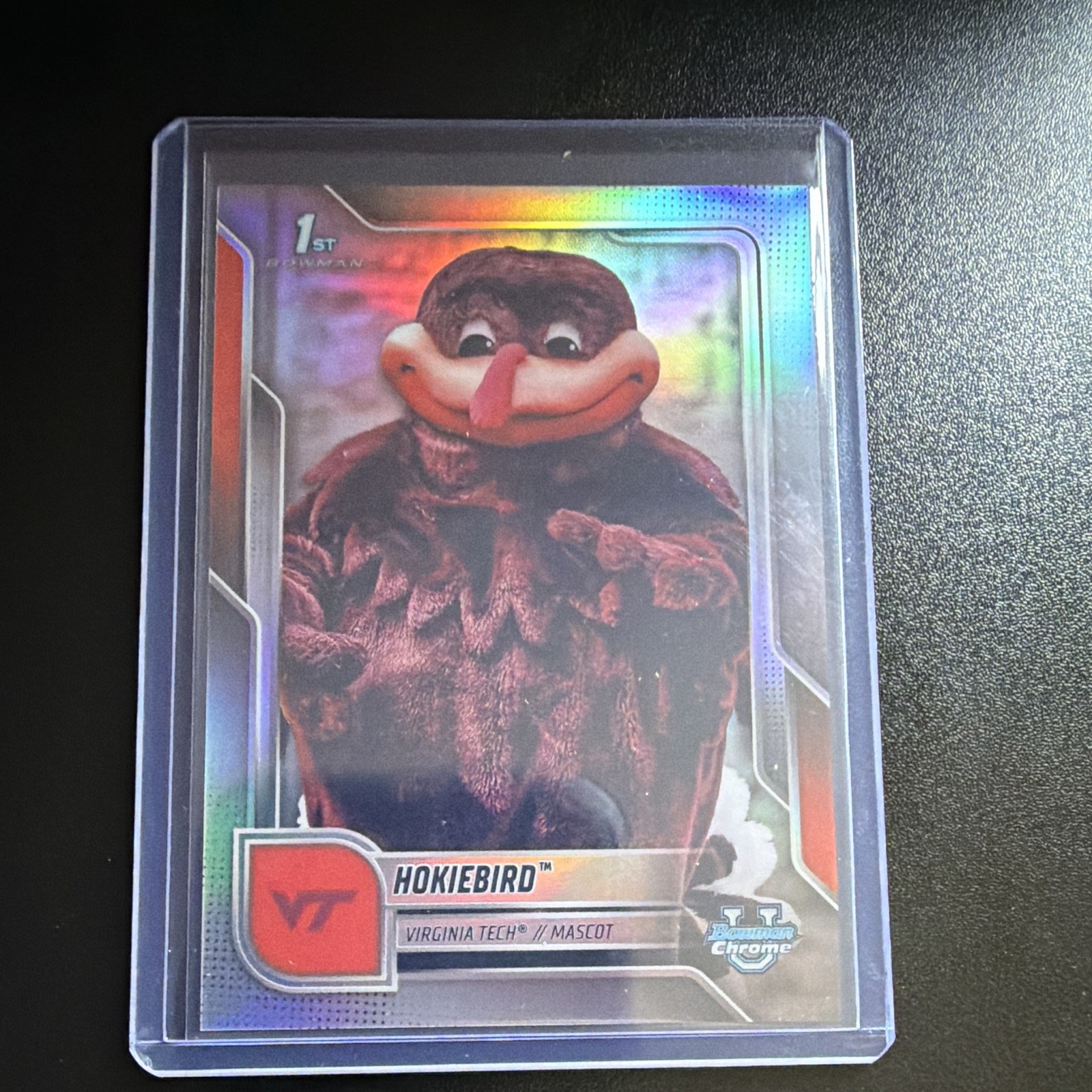 Topps 2025 Bowman Chrome U HokieBird Virginia Tech Hokies Refractor BCM-19