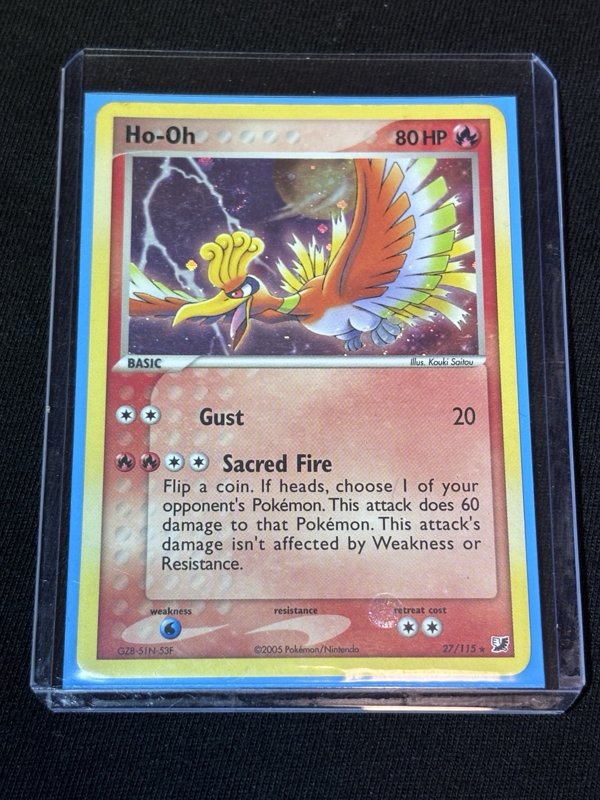 Pokemon Ho-Oh 27/115 Cosmos Holo Forces Secret Forces 2005 ENG - LP - Swirl ⭐️