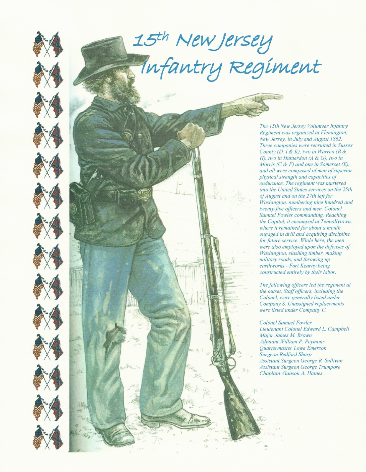 Civil War History of the 15th New Jersey Infantry Regiment