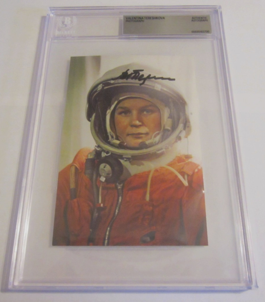 Valentina Tereshkova signed autographed 4x6 photo BAS Beckett 1st Woman in Space
