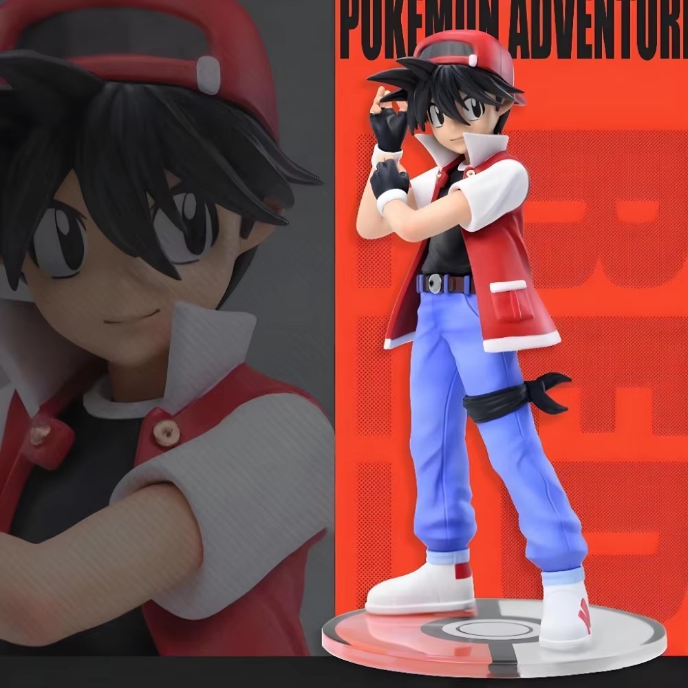 Pokemon Ash Ketchum Red 8cm 3.15in Action Figure PVC Anime Collectible