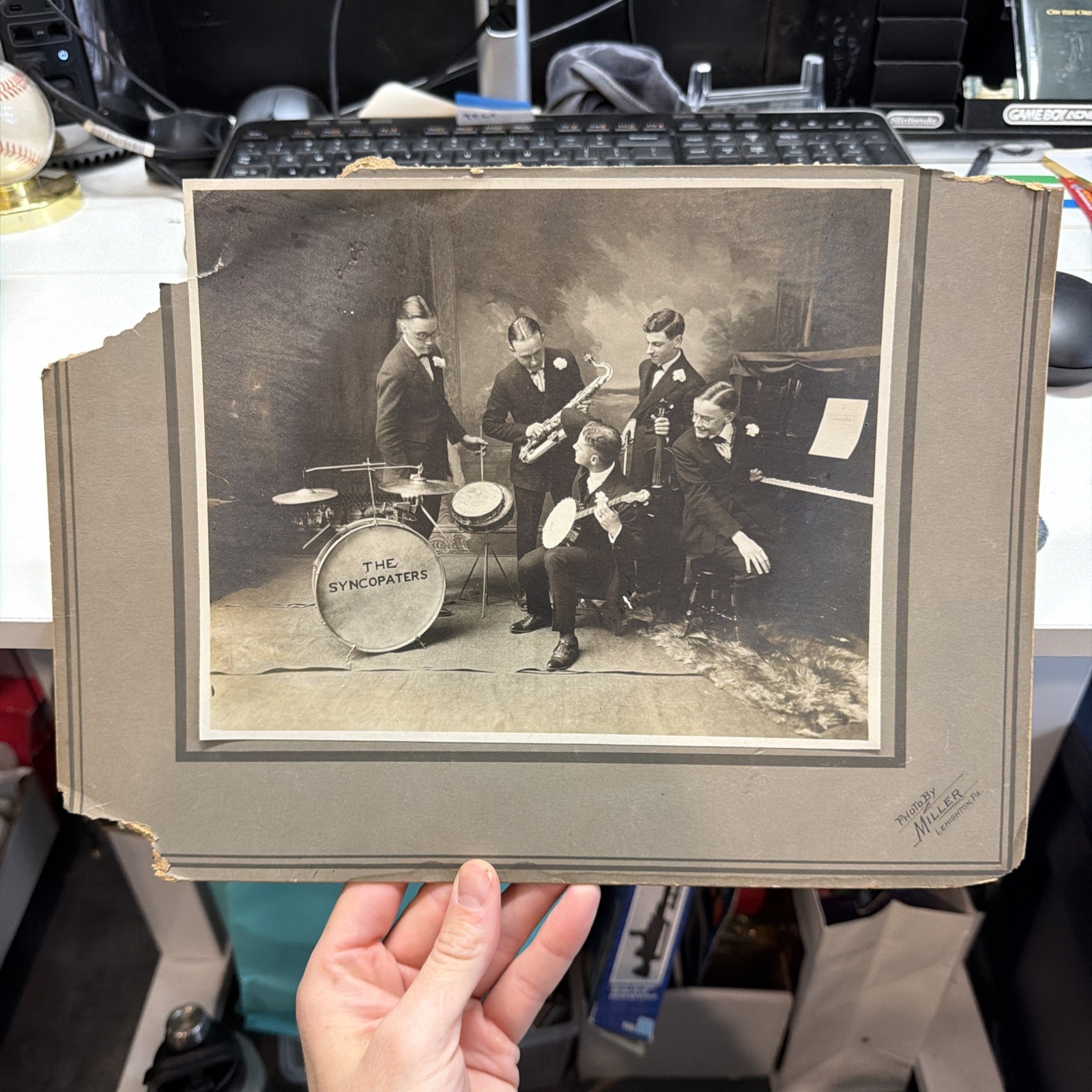 Antique early 1920s Jazz Band Photograph “The Syncopaters” Lehighton PA Miller