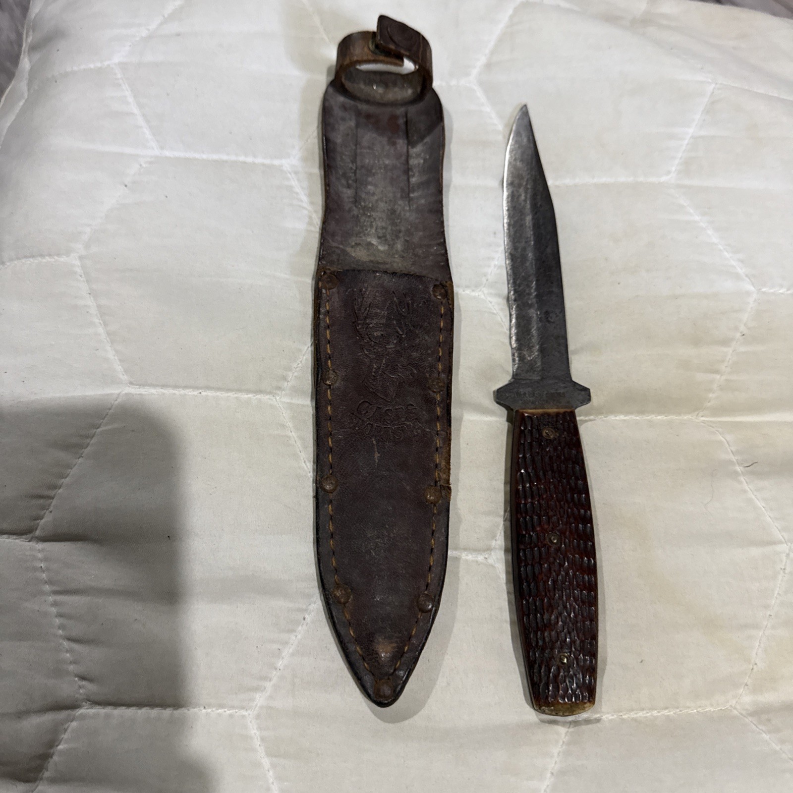 vintage WR Case & Sons Fixed blade/CASE’S TESTED XX 1932 DUAL TRANSITION STAMPS