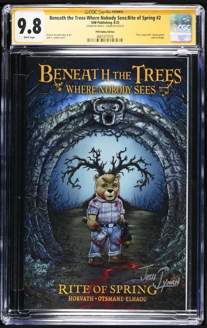 Beneath The Trees Where Nobody Sees #2 Signed Josh Lyman CGC 9.8 Pan's Labyrinth