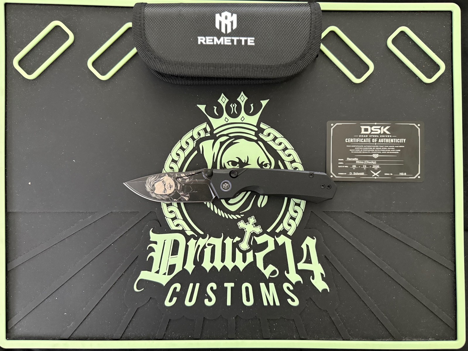 Remette Rhino DSK Custom Chucky Knife.