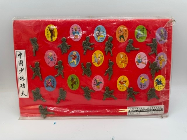 Set of 18 Small Monks Practicing Kung Fu - Red Carded Set Made in Beijing