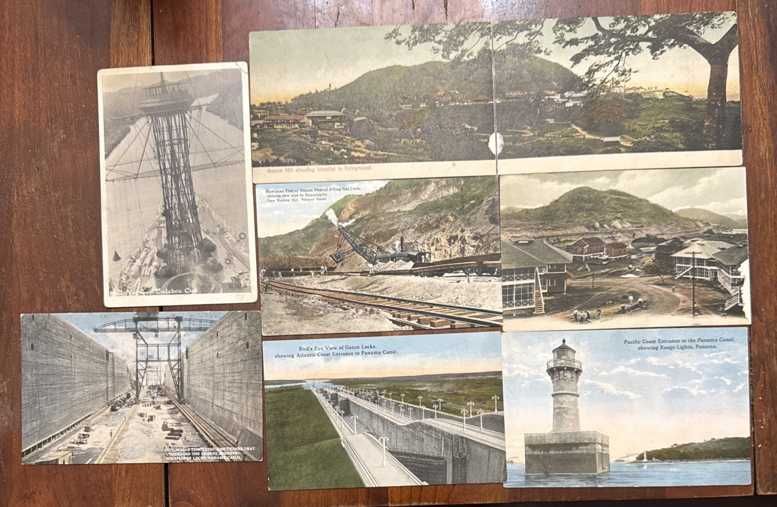 C. 1910 Antique Vintage Panama Canal Zone Postcard Lot Of 8–Nice Condition