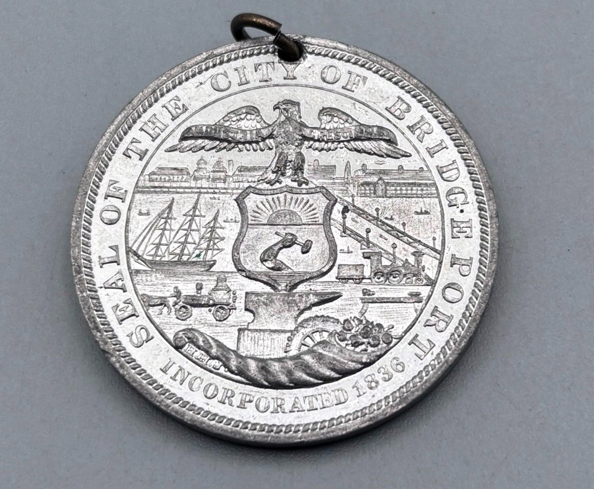 Vintage 1903 Bridgeport, Connecticut Old Home Week Commemorative Medal