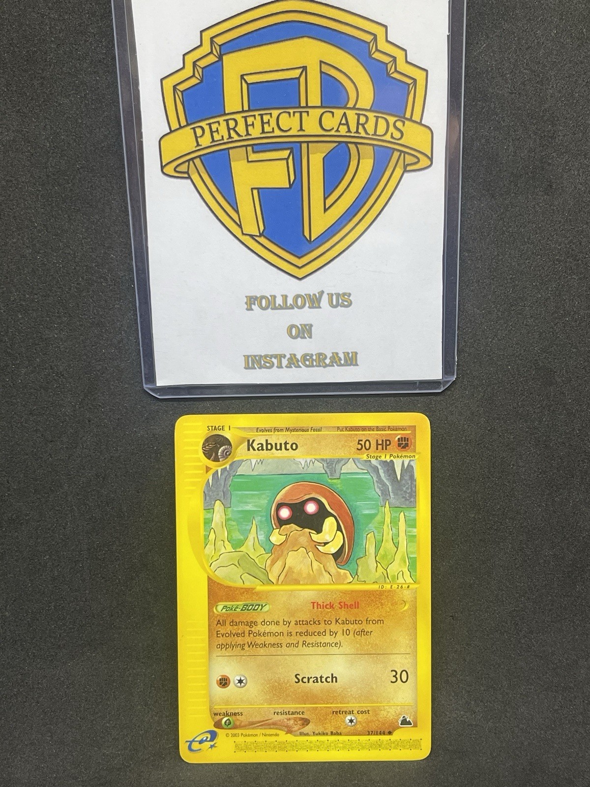POKÉMON SKYRIDGE KABUTO UNCOMMON 37/144 NM- ENG