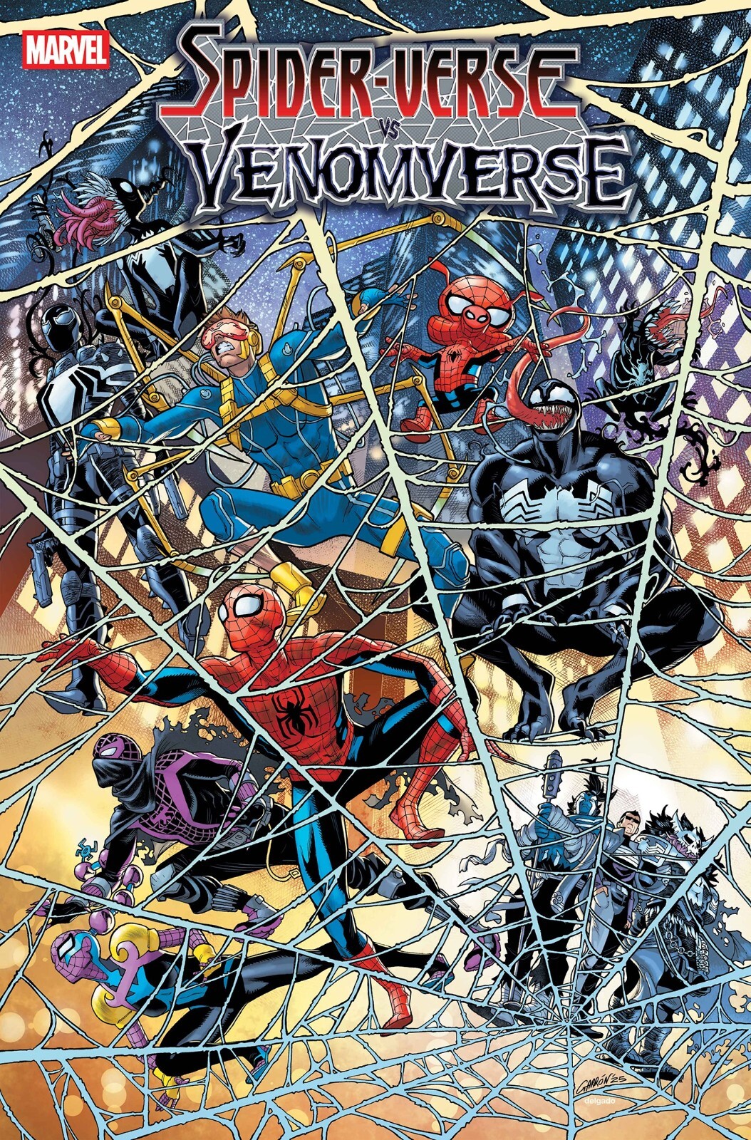 SPIDER-VERSE VS. VENOMVERSE #1 JAVIER GARRON FOIL VARIANT (MARVEL 2025)