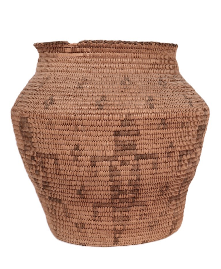 Antique Pima Basket with Gila Monsters ca. 1920s  8\