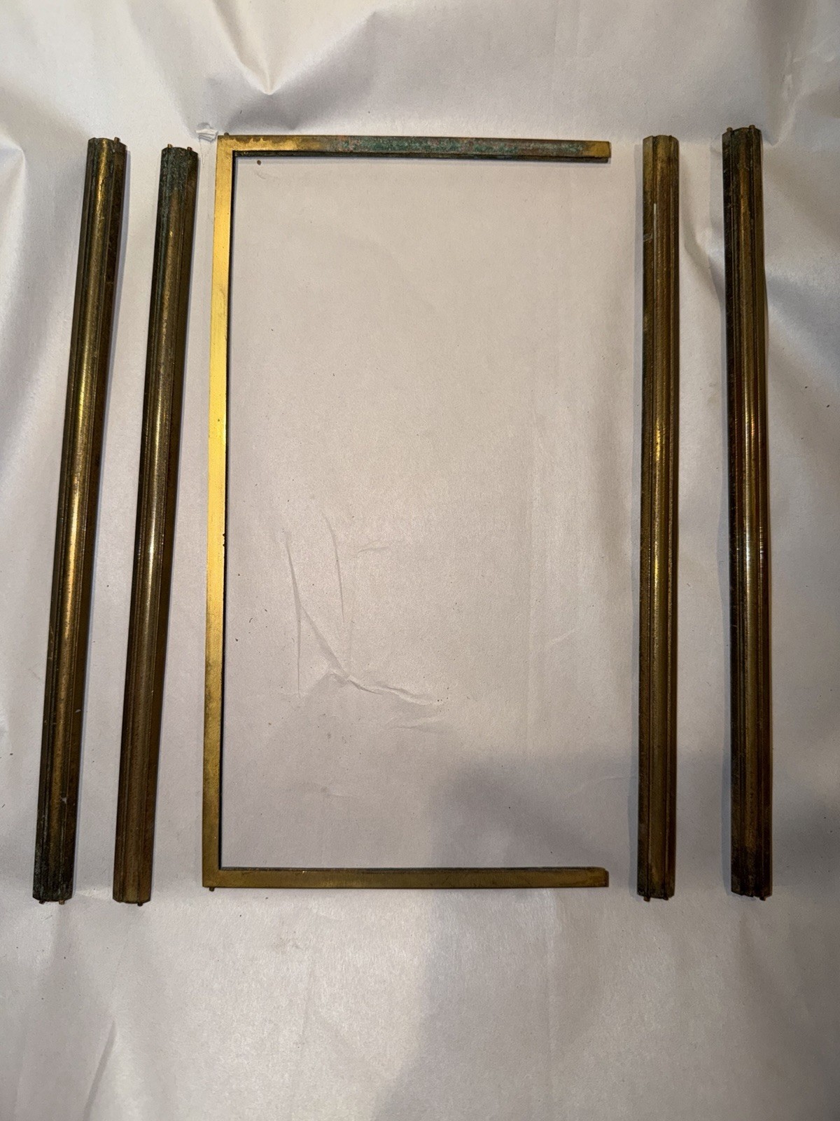 Antique French Crystal Regulator Case Frame Parts