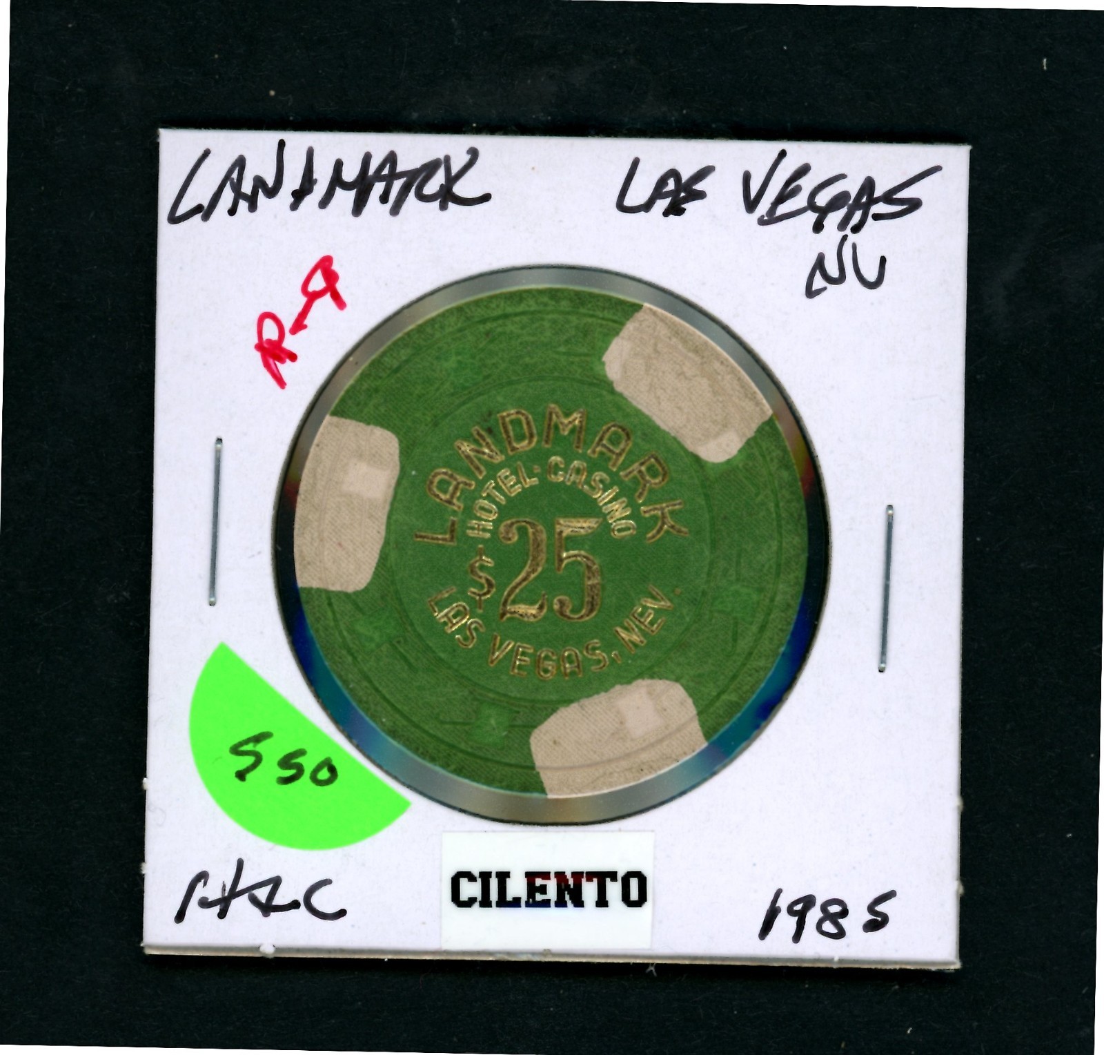 XXRARE $25.00 Landmark Hotel Las Vegas, Nevada Casino Chip
