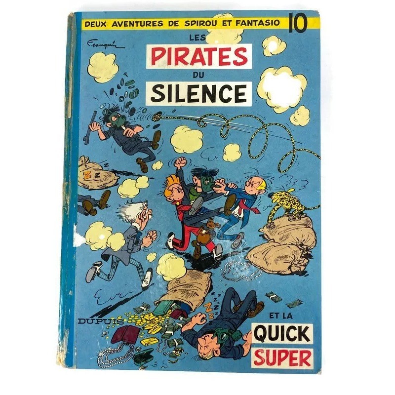 Spirou et Fantasio Les Pirates Du Silence French Comics Hardcover Franquin 1968