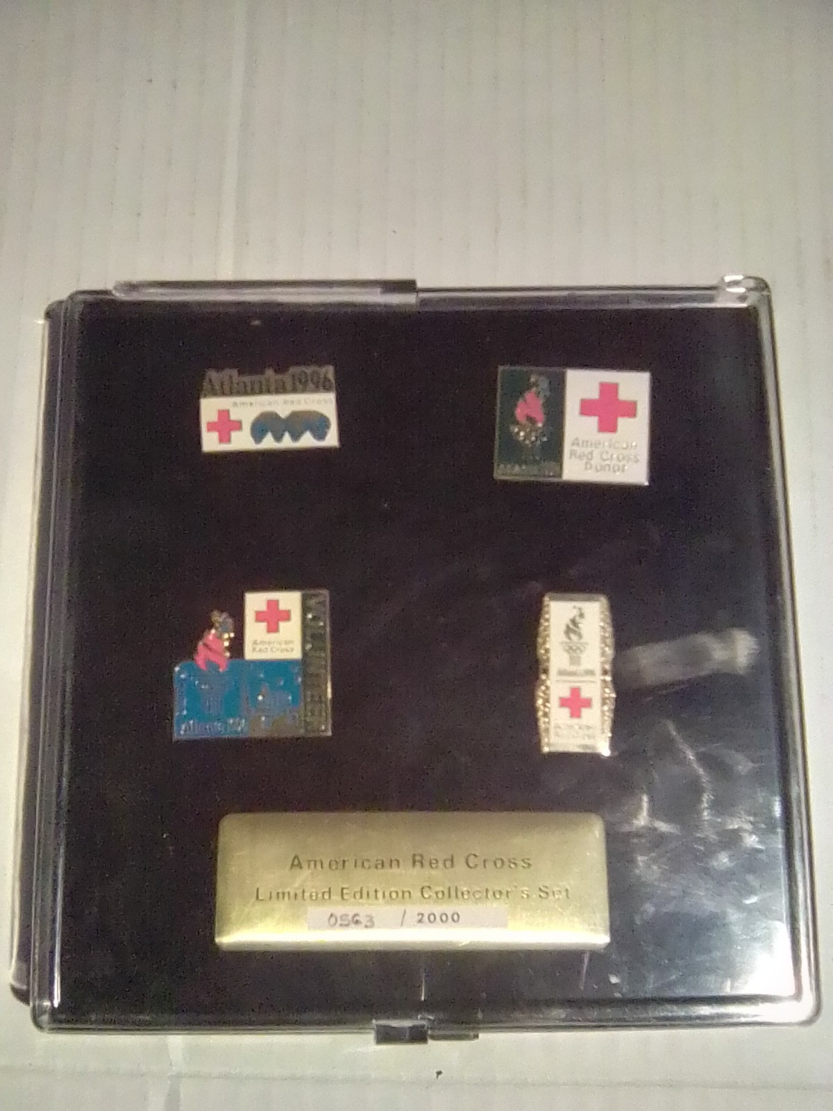 1996 Atlanta Olympic American Red Cross Pin Set Limited Edition #0563/2000