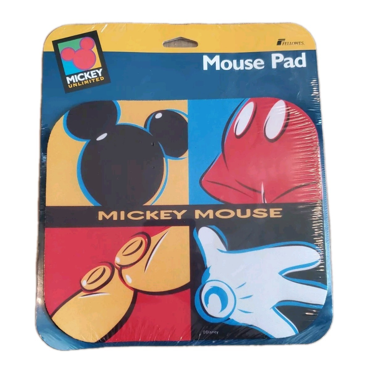 Vintage 1996 Disney Mickey Unlimited Mickey Mouse Computer Mouse Pad Retro PC