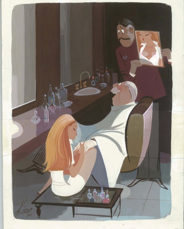 Playboy CARTOONS - Lot of 50 EDMOND KIRAZ Cartoons