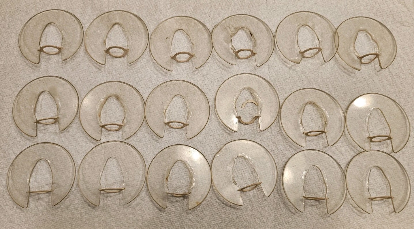 Lot 18 Vintage Christmas C7 NOMA Plastic Candolier Smooth Halos Imperfect