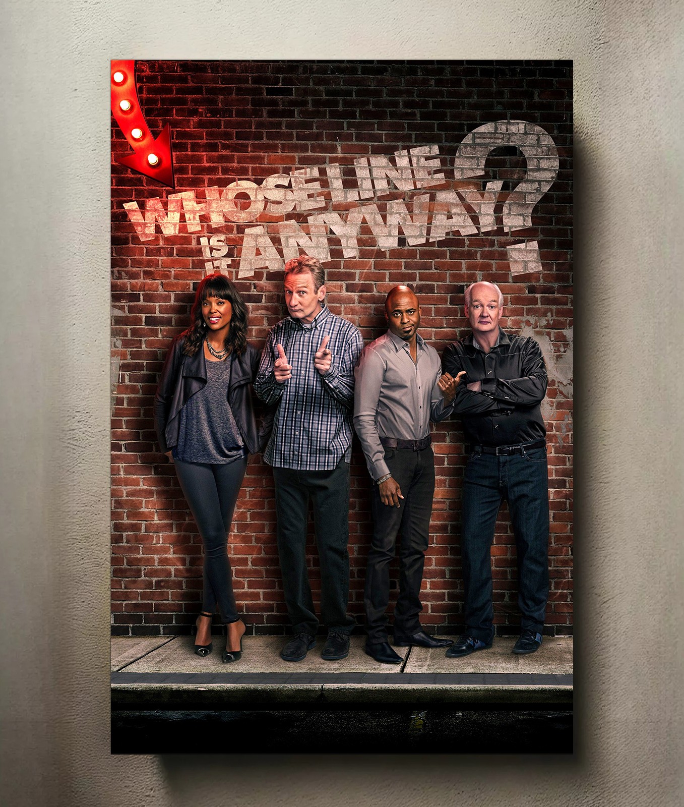 Whose Line Is It Anyway? 8x12 Metal TV Show Poster Sign