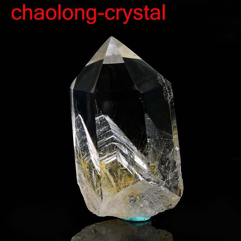 79.6g TOP Grade Natural Rutile Flowers & Phantom Crystal Quartz Reiki Specimen