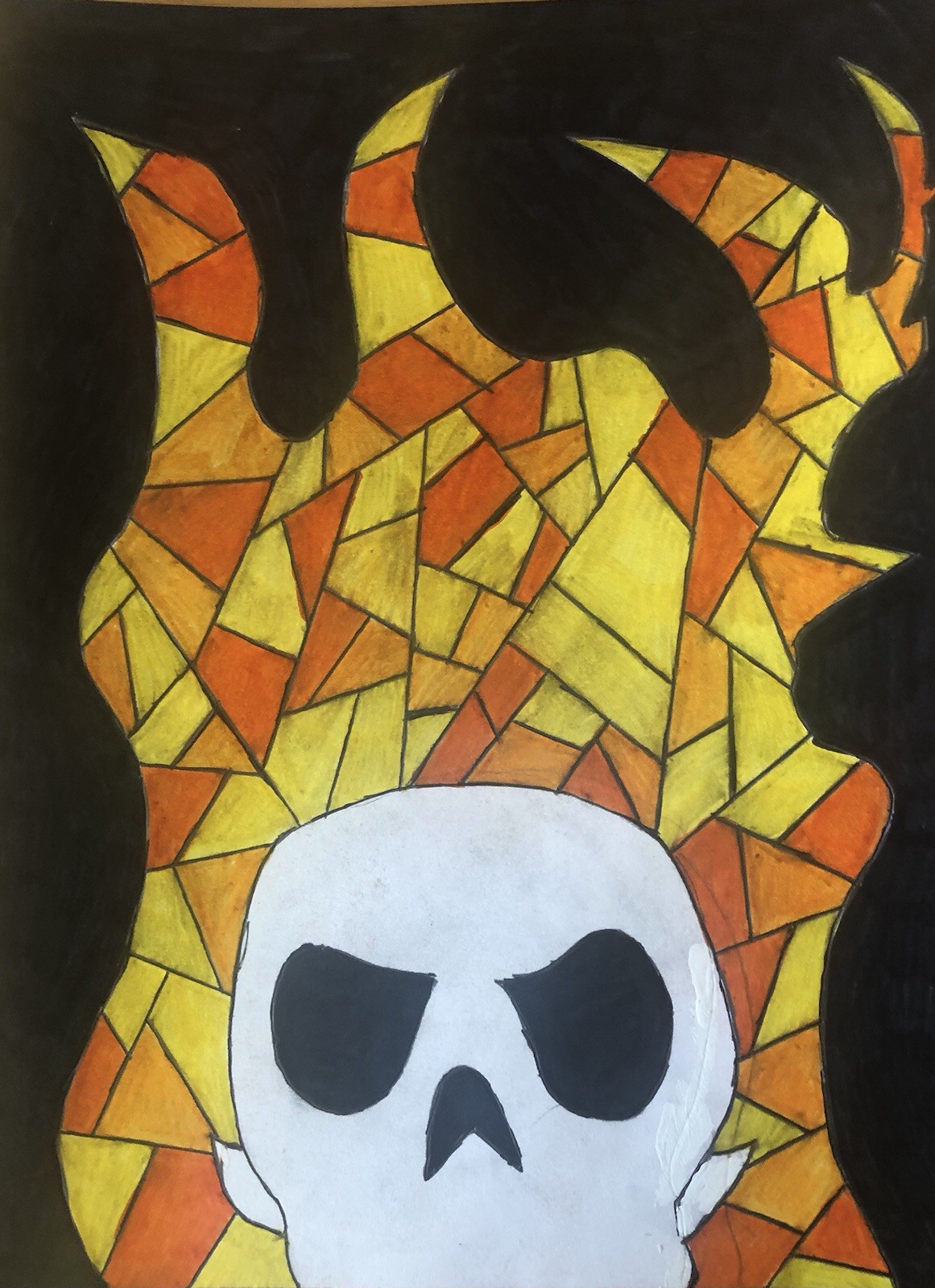 Hand Drawn Original Ghost Rider Illustration By Servando Esquer