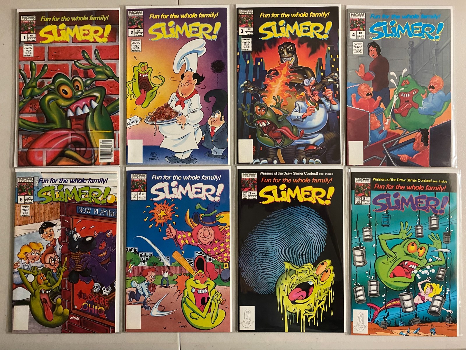 Slimer comics set #1-19 19 diff avg 8.0 (1989-90)