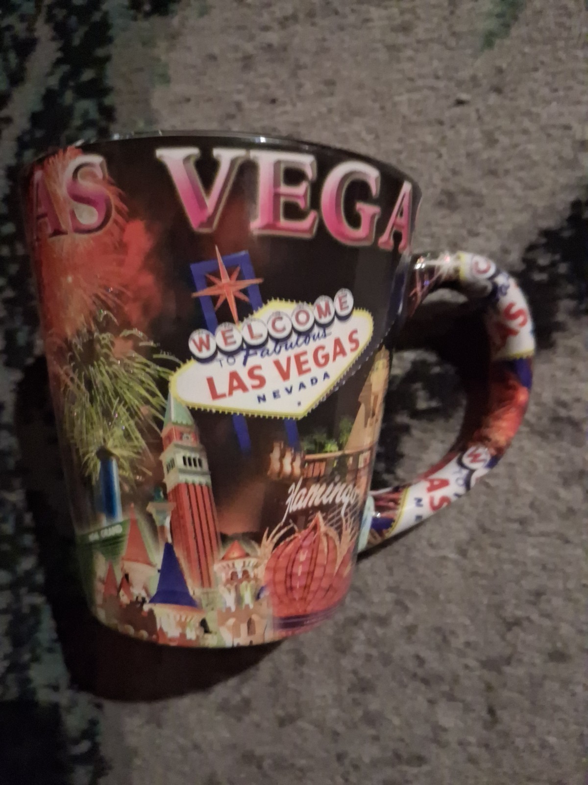 Las Vegas Landmarks Souvenir Ceramic Mug Colorful,Cup Brand New.