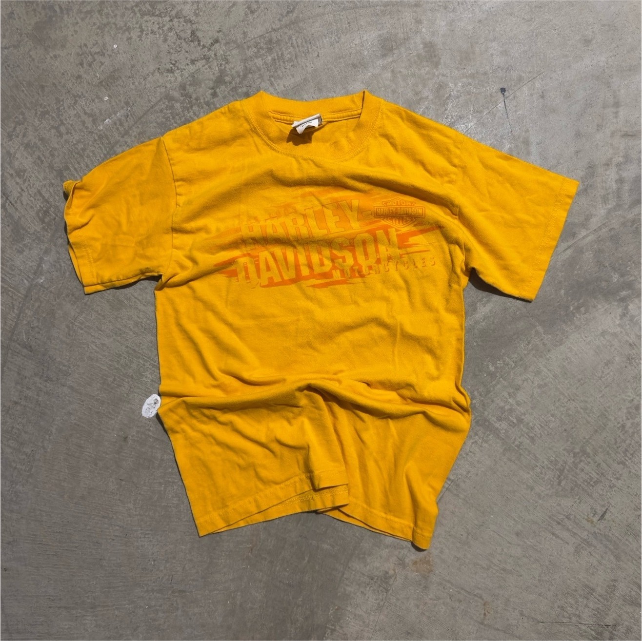 Harley-Davidson LaCrosse Area Onalaska Yellow T-Shirt Size S