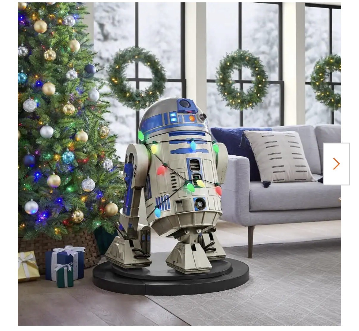 NEW Star Wars R2-D2 3.5FT Near Life-Size Animatronic LED Motion Sound Home Depot
