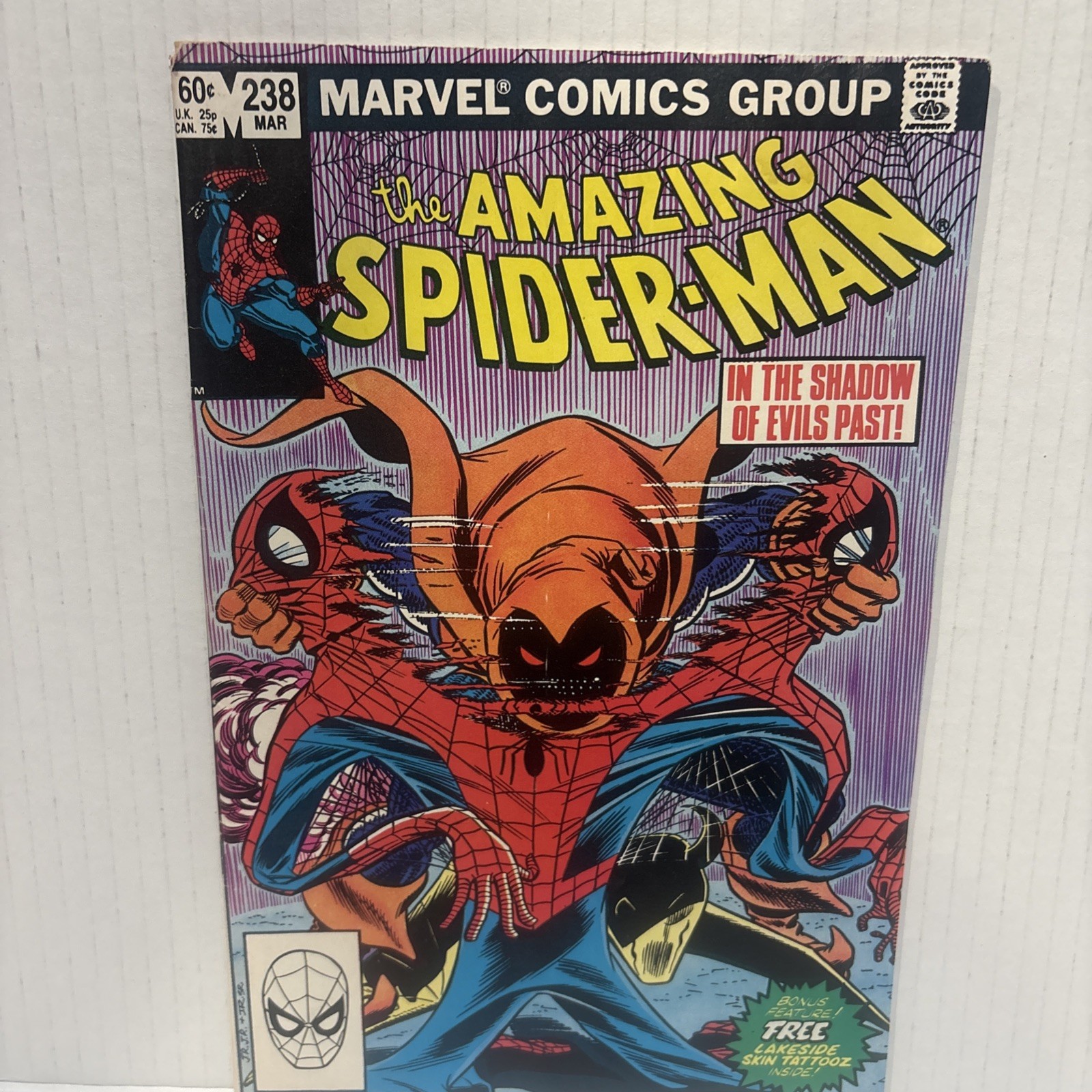 Amazing Spider-Man #238 (Marvel, 1983), first app  Hobgoblin No Tatooz Insert