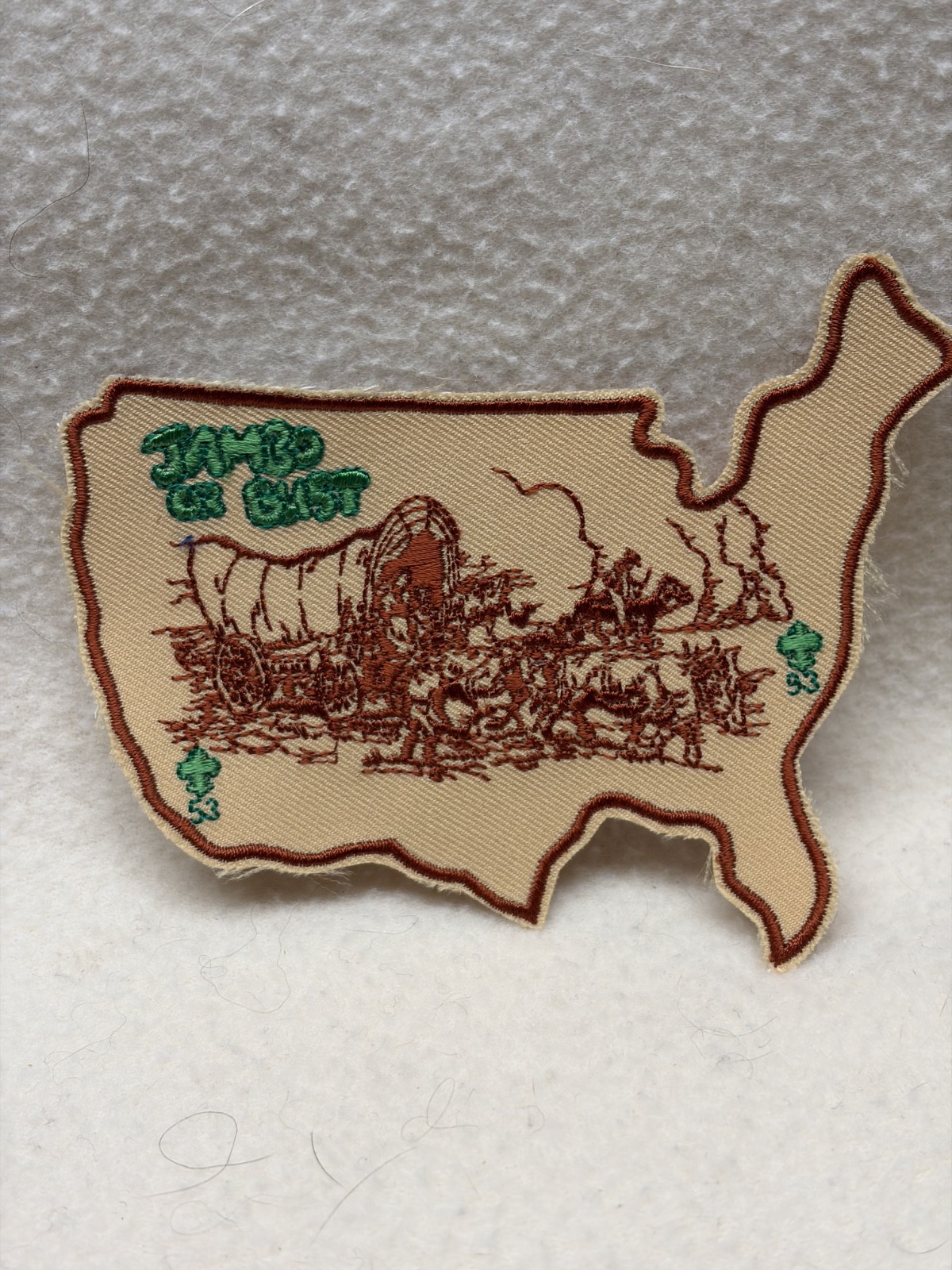 (jab-203) Boy Scouts -  \'93 Jambo or Bust patch - \