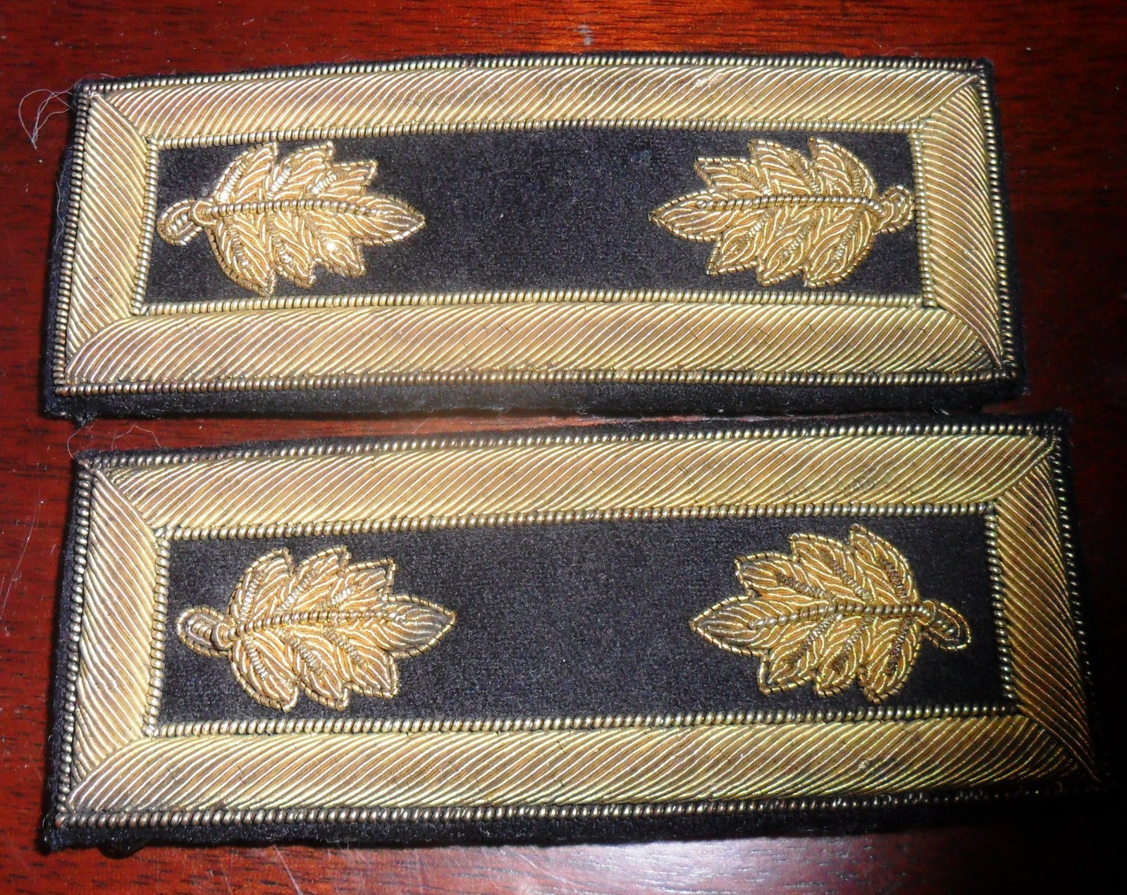 BEAUTIFUL ORIGINAL US ARMY STAFF MAJOR SHOULDER STRAPS LATE INDIAN WAR PERIOD