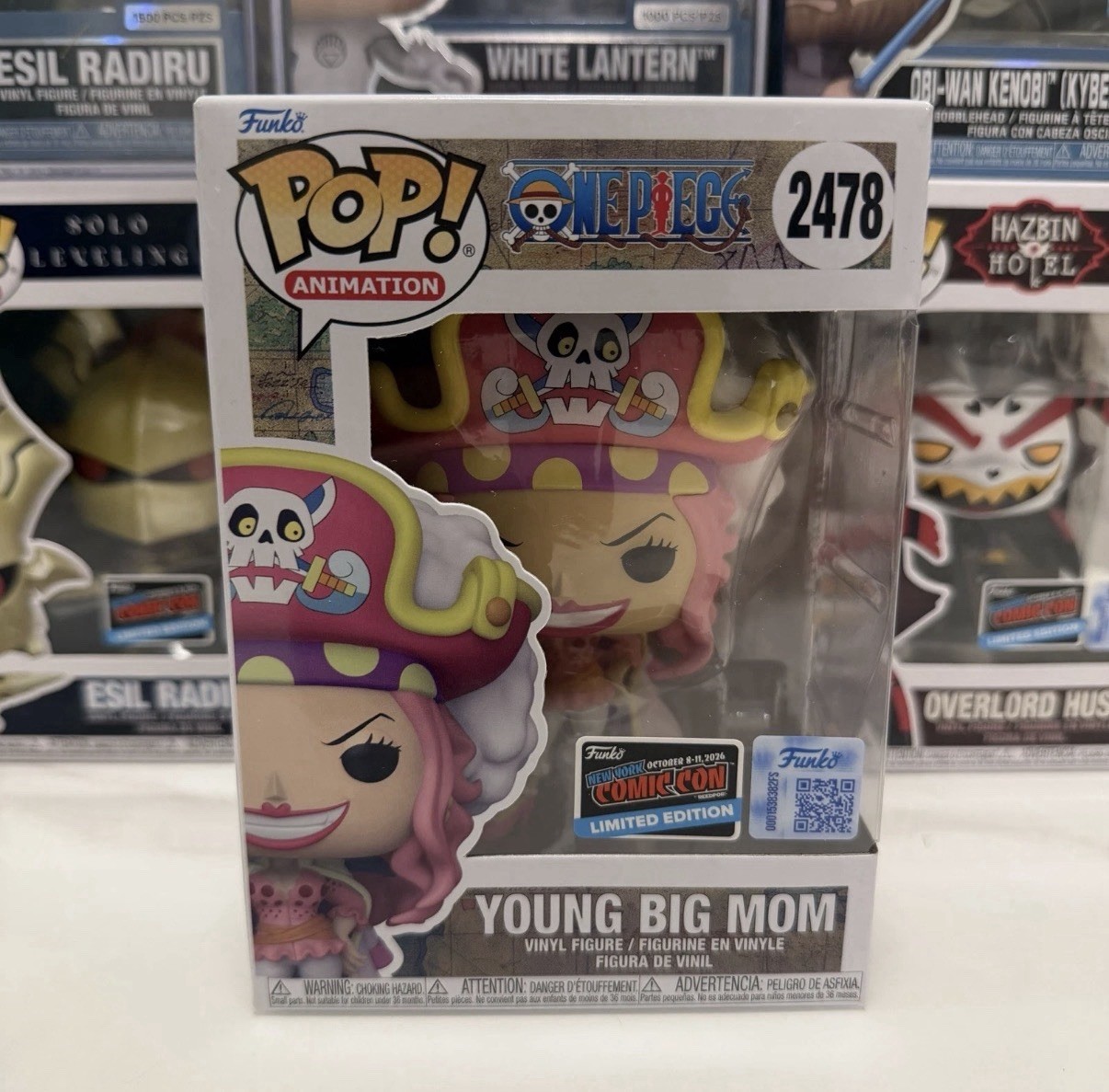 Funko Pop Young Big Mom One Piece NYCC 2026 Official Sticker With Protector