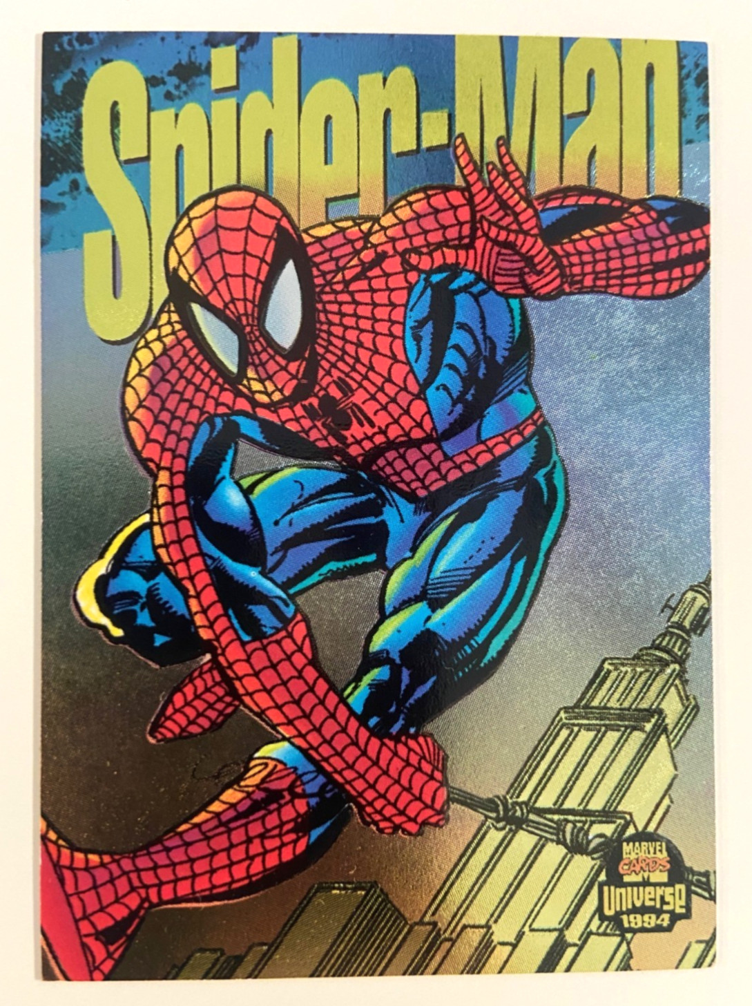 Marvel Universe 1994 Trading Card # 6 Of 9 Spider-Man Power Blast Limited