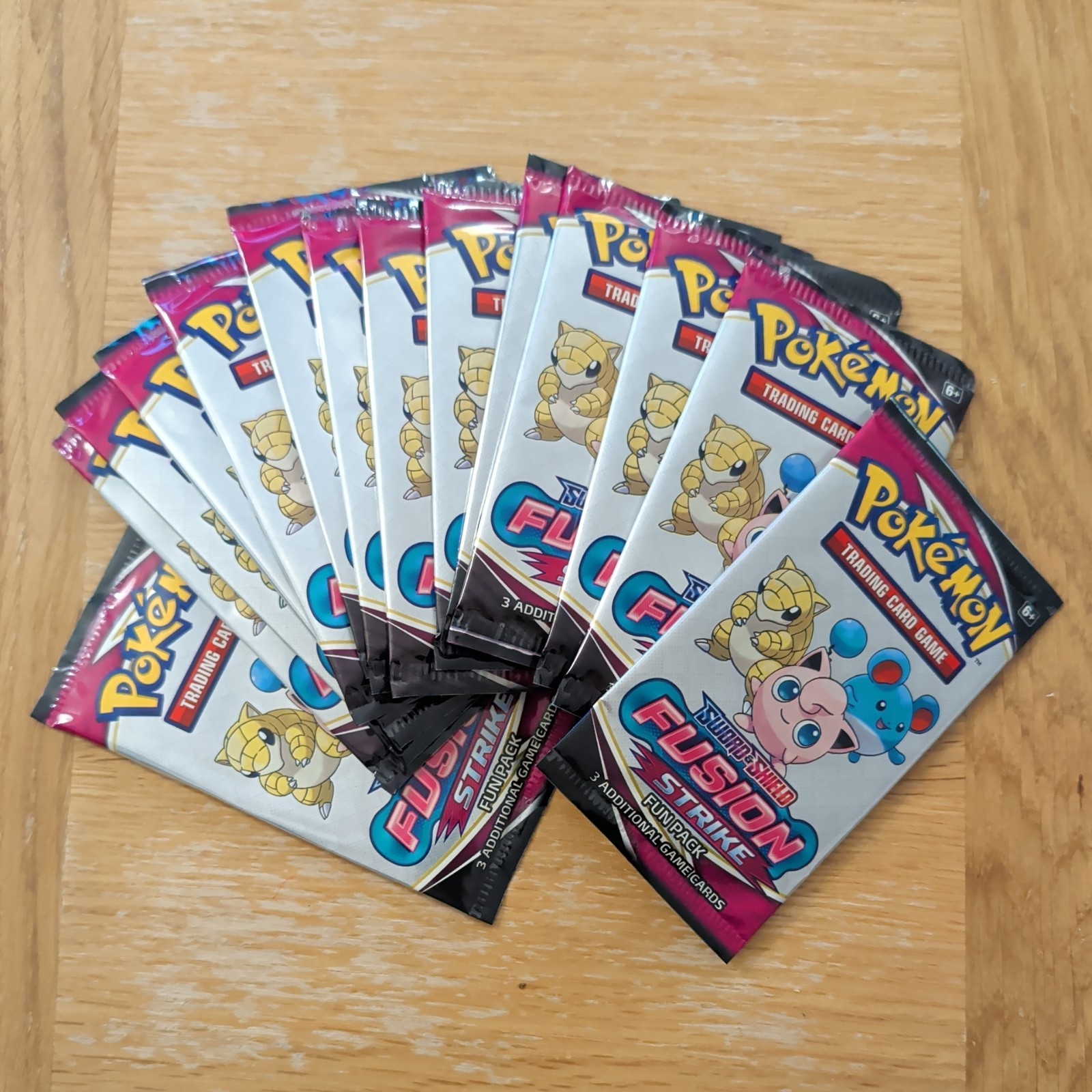 14 x Pokemon Sword & Shield (Fusion Strike) Fun Packs - New & Sealed