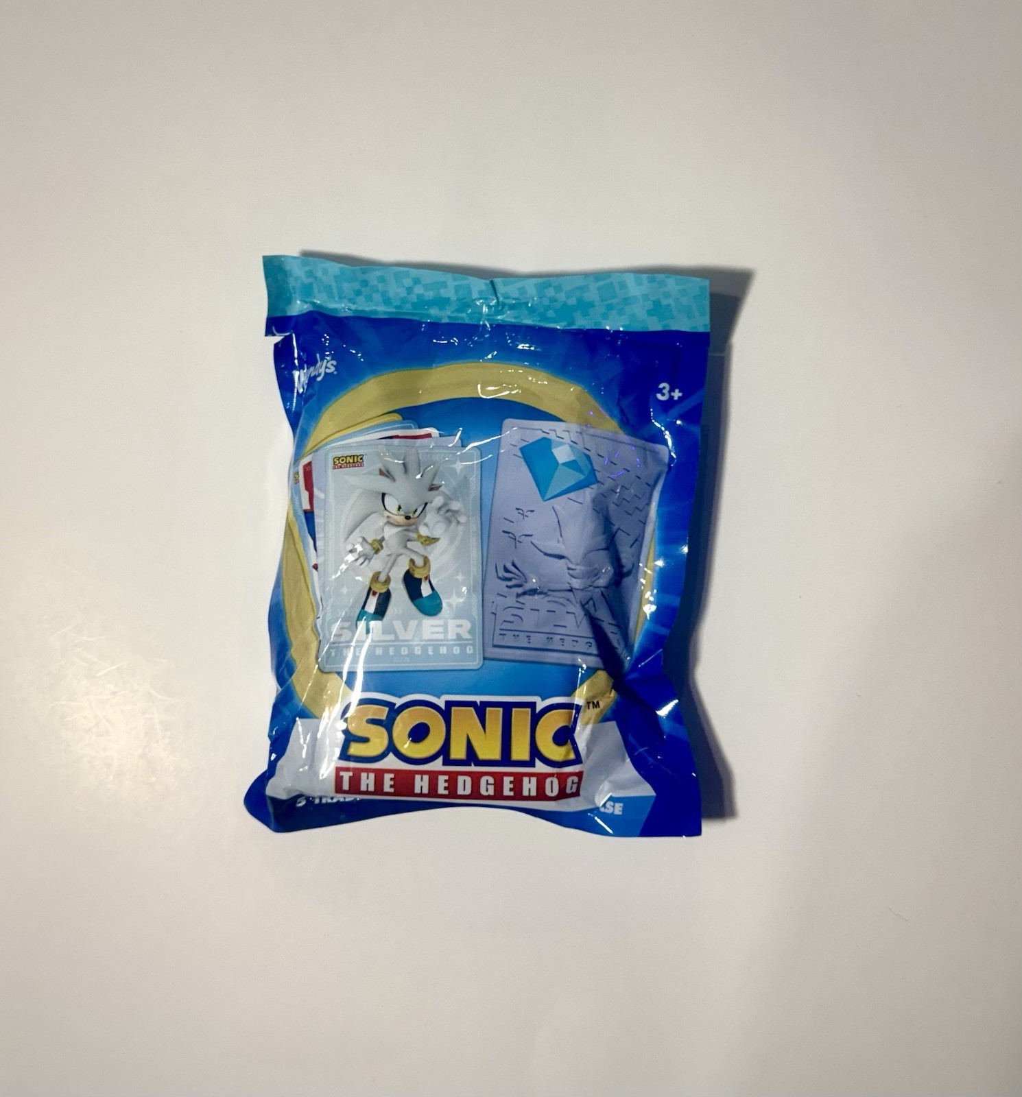 Wendy\'s Sonic the Hedgehog Silver Trading Card Pack Sealed 5 Cards  Silver Case