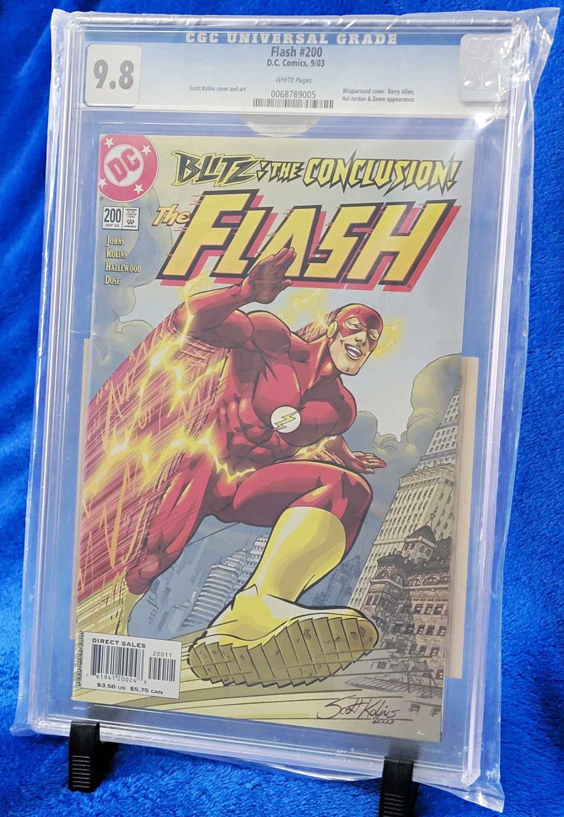 The Flash #200, DC Comics, 2003, CGC 9.8, Wraparound Cover, Dynamic Forces COA The Flash #200, DC Comics, 2003, CGC 9.8, Wraparound Cover, Dynamic Forces COA