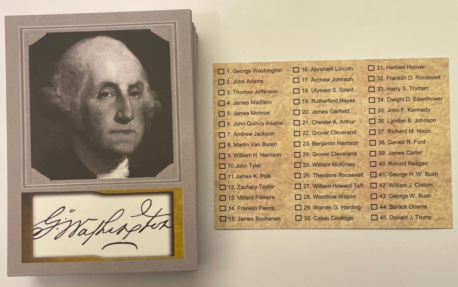 U.S. Presidents D. Gordon Portraits ACEO 46 Card Set  USA POTUS Donald Trump