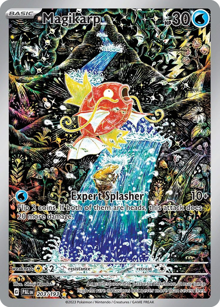 Pokemon Magikarp 203/193 Holo Illustration Rare Paldea Evolved NM