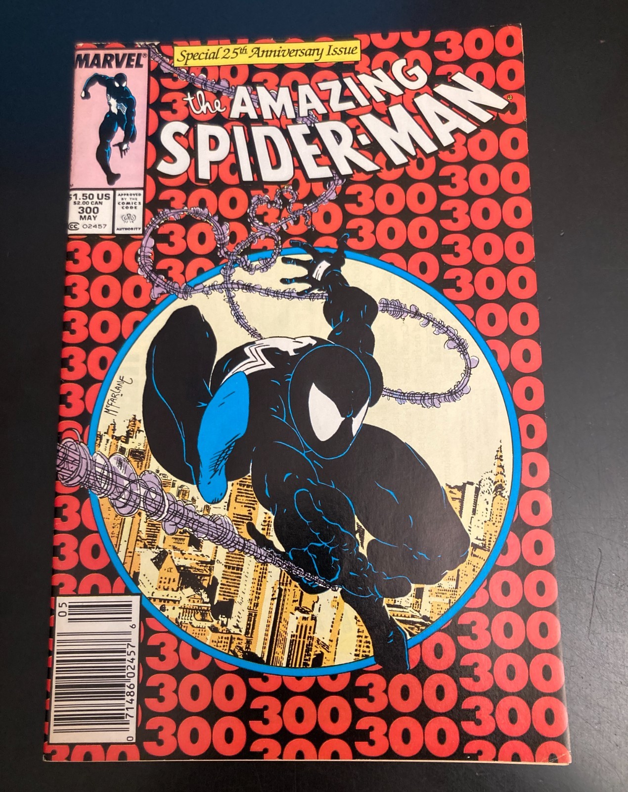 AMAZING SPIDER-MAN #300 *Venom Key* VF to VF/VF+ Newsstand Very Bright/Glossy