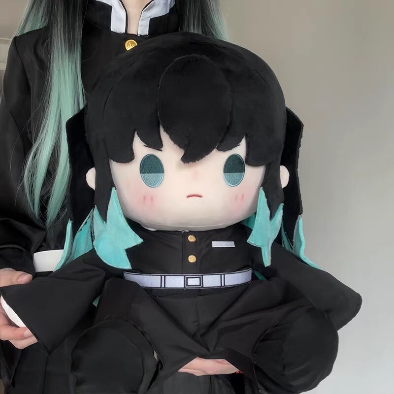 Cute Demon Slayer Tokitou Muichirou Plush Toy Stuffed Doll Pillow 40cm Xmas Gift