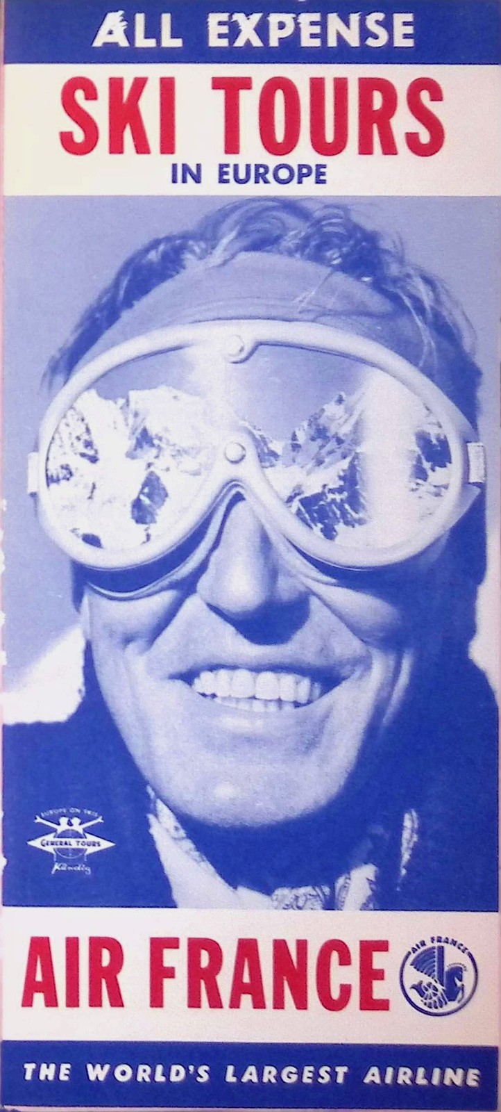 1960s Air France Ski Tours Europe Brochure Jet Age Alps Chamonix St Moritz