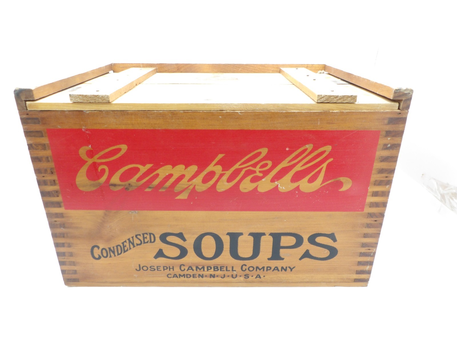 Campbell\'s Soup 125th Anniversary 1994 Wooden Store Advertise Crate Box