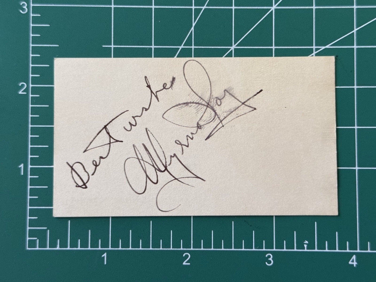 Original Myrna Loy Signature Autograph 1940s 50s 