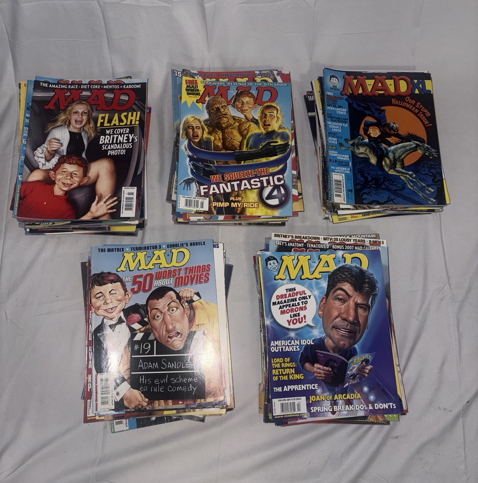 VTG Mad Magazine Lot - 123 Issues - Years 2000-2010