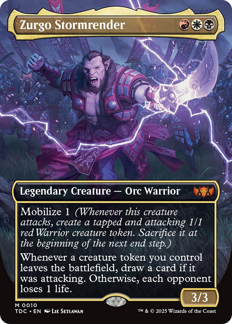 MTG - Zurgo Stormrender - Tarkir: Dragonstorm - NM - EN - Foil - Commander